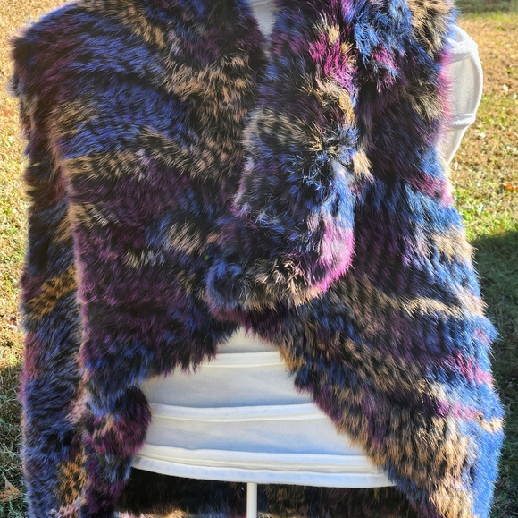 Patrizia Luca Milano 100% Genuine Rabbit Fur Vest XS - Picture 2 of 9